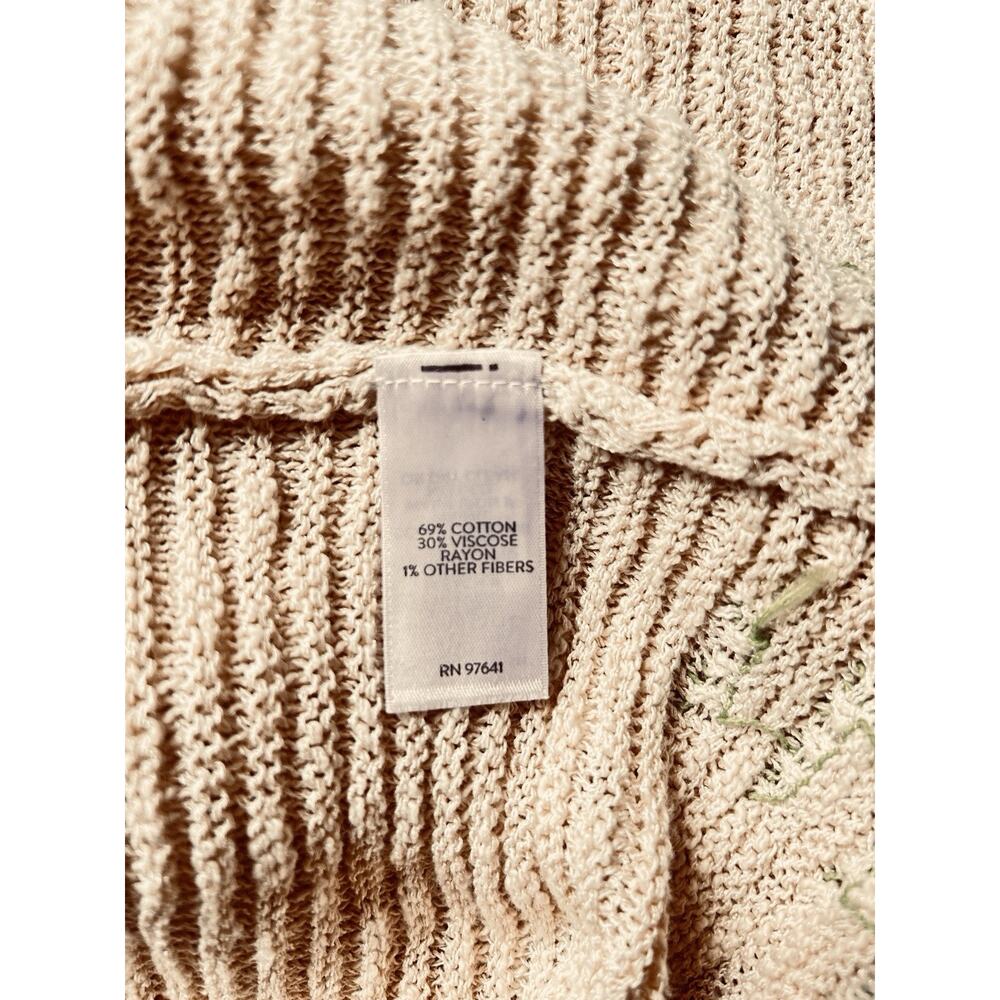 J.Jill Women’s Light & Airy Textured Boatneck Beige 3/4 Sleeves Sweater Sz. MP - Picture 16 of 16